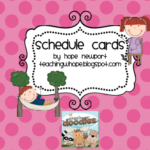 FREEBIE Schedule Cards!