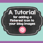 Step by Step: A tutorial for adding a hovering Pinterest icon to your blog images